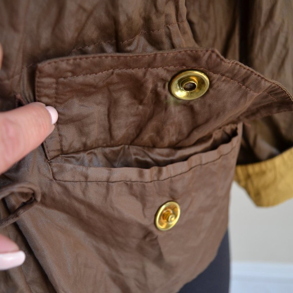Vintage Fall Boston Proper Women’s Shine Brown and Mustard Jacket, Size Small - Picture 7 of 13